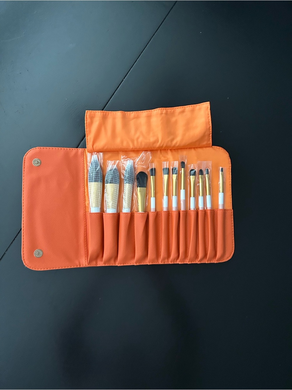 Makeup brushes with soft Case… designer inspired 12 brushes in set